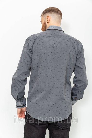 Рубашка мужская в полоску цвет темно-серый FA_003844 | Зображення 3