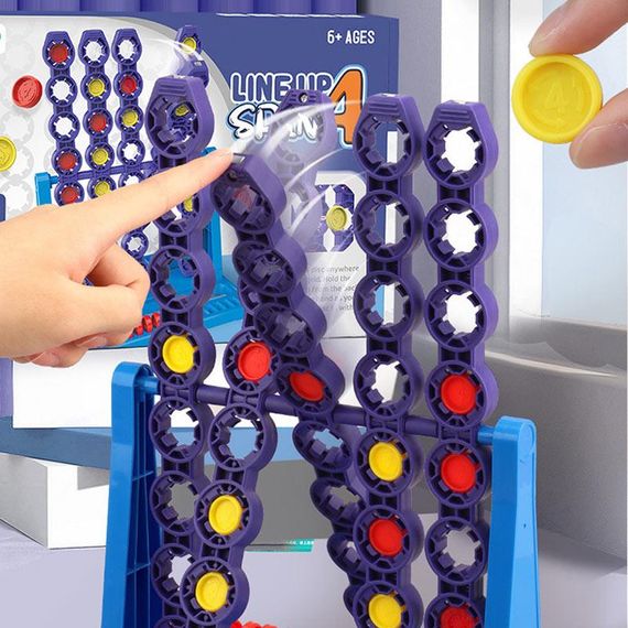 Настольная интерактивная игра Ummi 22048 Line Up Spin 4 Blue | Зображення 2