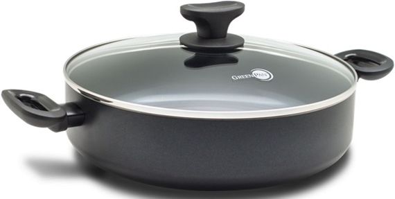 Сотейник із кришкою GreenPan Torino CC001694-001 28 см 4.2 л чорний | Зображення 1
