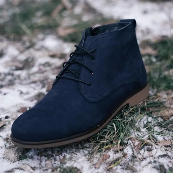 Аккуратные синие ботинки 42 размер | Зображення 4