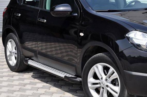 Бокові пороги X5-тип (2 шт., алюмін. профілю.) для Chery Tiggo I 2005-2014рр