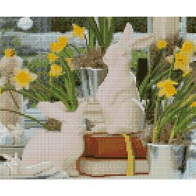 Алмазная картина "Веселые статуэтки" HX192 30х40 см