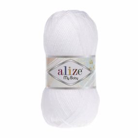 My Baby 55 пряжа Alize білий