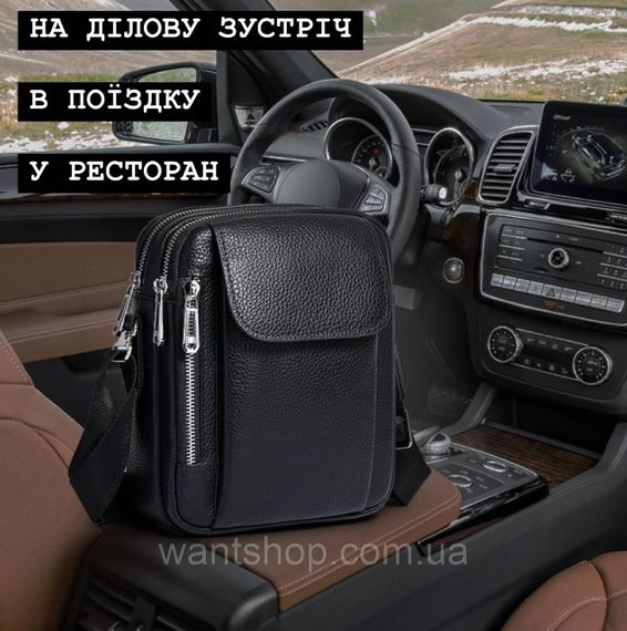 Мужская сумка-барсетка кожаная через плечо Tiding Bag TM-35086 | Зображення 8