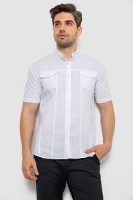 Рубашка мужская однотонная, цвет белый, 214R6917-2