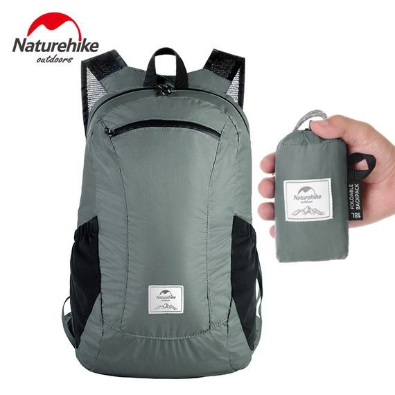 Рюкзак компактний надлегкий Naturehike Ultralight NH17A012-B, 18 л, чорний | Зображення 7