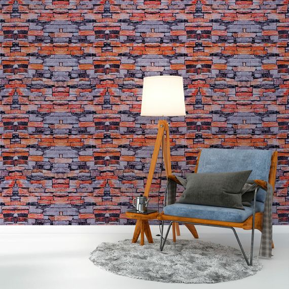 Декоративна 3D панель самоклейка під цеглу Катеринославський піщаник 700х770х6мм (045) SW-00000044 | Зображення 4