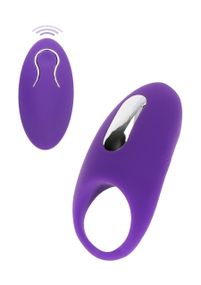 Вібро-ерекційне кільце з дистанційним пультом Toy Joy фіолетове, 8.9 х 4.2 см Sex Aura