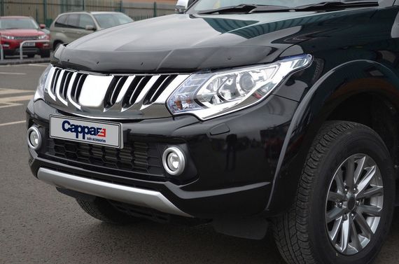 Дефлектор капоту (2015-2019, EuroCap) для Mitsubishi L200 рр | Зображення 2