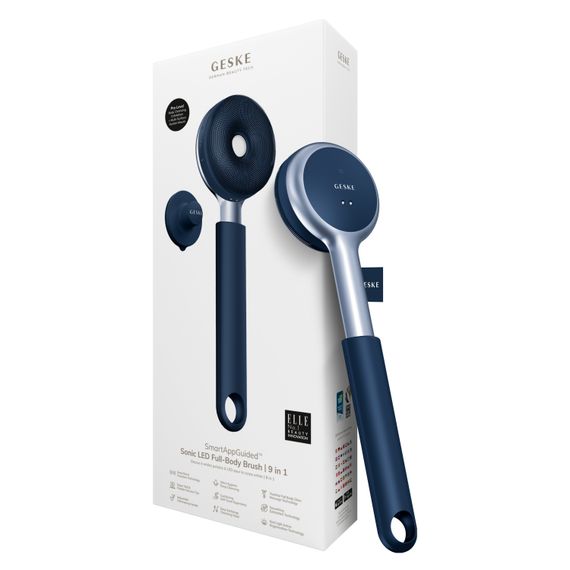 Звукова світлодіодна щітка для всього тіла GESKE Sonic LED Full-Body Brush&Intensive Exfoliator 9в1 midnight | Зображення 4