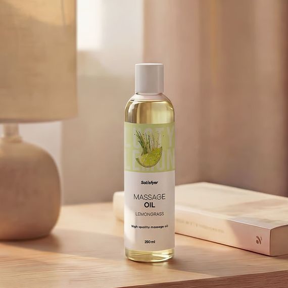 Розпродаж!!! Масажна олія Satisfyer Massage Oil Lemongrass 250 мл (термін 30.04.2027) | Зображення 7
