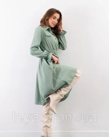 Платье для женщин цвет зеленый размеры S, M, L, XL FI_009101 | Зображення 1