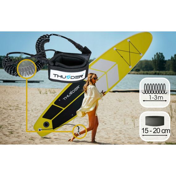 Надувна дошка SUP THUNDER Coast 320 см з веслом Yellow | Зображення 7
