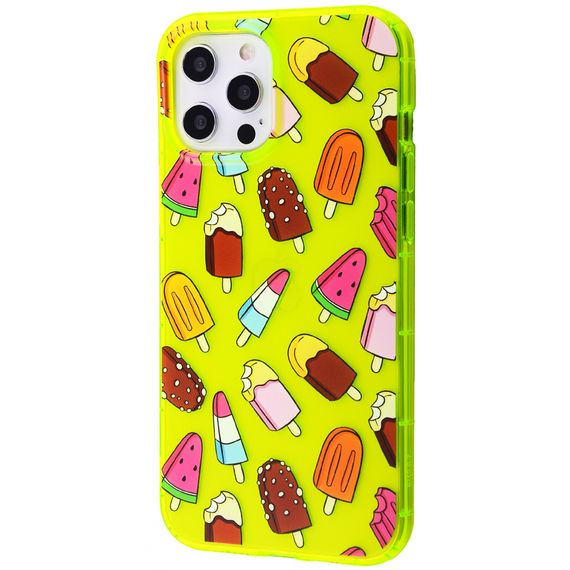 Чохол для Apple Iphone 12 Pro Max морозиво. EO-839 Колір жовтий