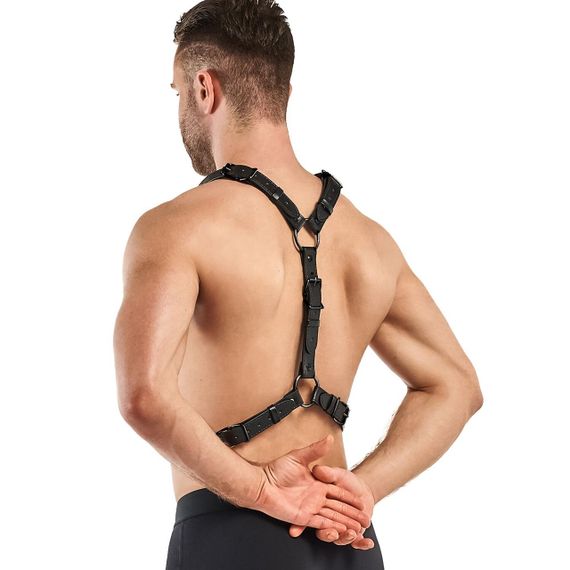 Портупея Bedroom Fantasies: Max Bondage Harness, чорна Sex Aura | Зображення 2