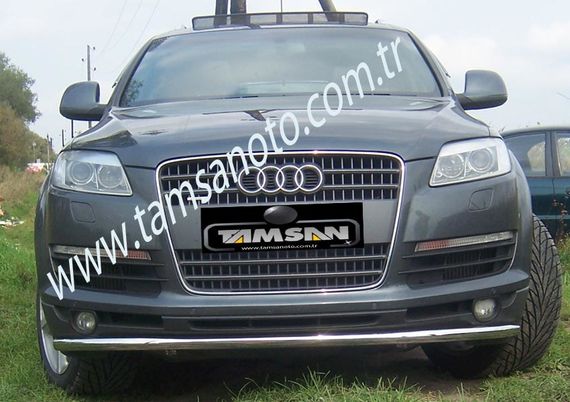 Передній захист ST008 (нерж.) d70 для Ауди Q7 2005-2015 рр | Зображення 3
