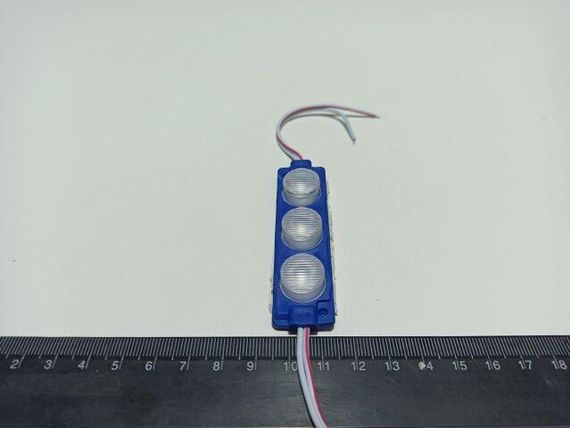 Модуль світлодіодний 3SMD (30 х 30) синій | Зображення 1