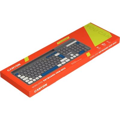 Клавиатура Canyon HKB-W03 Wireless UA Grey (CNS-HKBW03DG) | Зображення 4