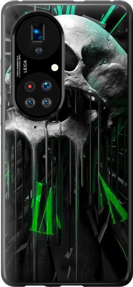 Чехол на Huawei P50 Череп-часы "4100u-2292-17620"