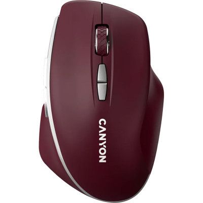 Мышка Canyon MW-21 Wireless Blue LED Burgundy (CNS-CMSW21BR) | Зображення 2