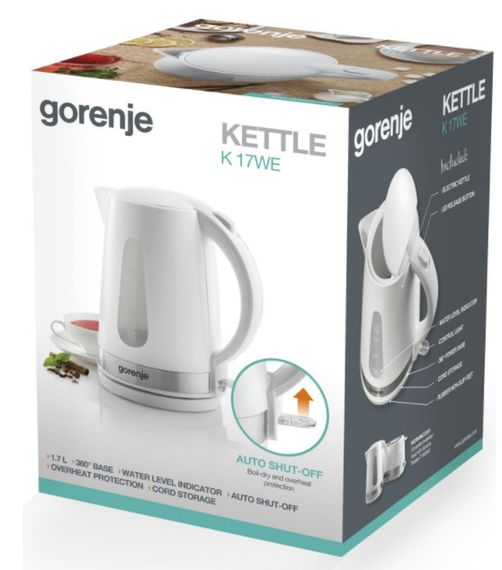 Электрочайник Gorenje K17WE белый (K17WE) | Зображення 4