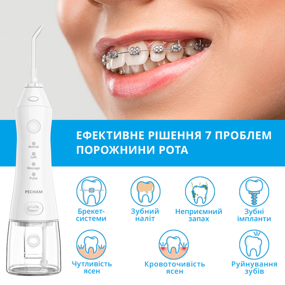 Іригатор Pecham travel White PC-1581 | Зображення 3