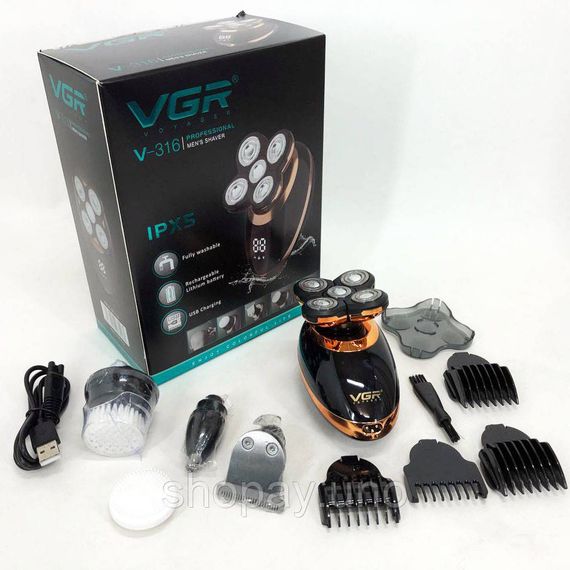 Професійна електробритва бритва для бороди VGR, Акумуляторна бритва для чоловіків BT-90 | Зображення 6