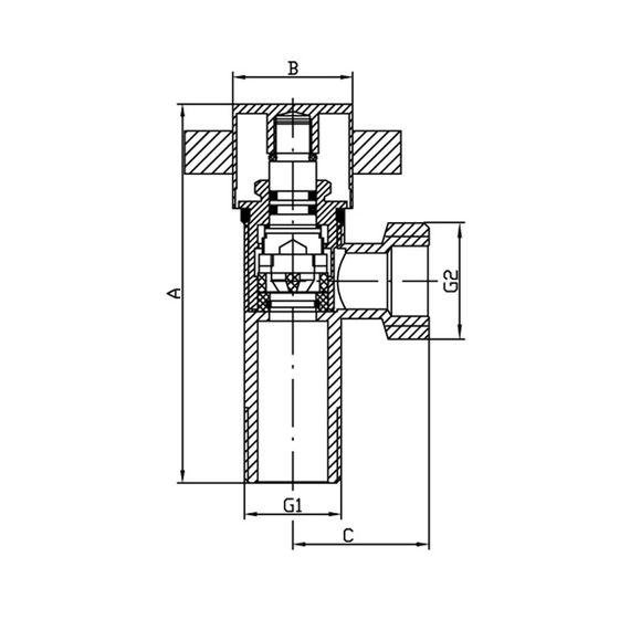 Кран Koer KR.519 - 1/2x3/4 (KR3211) | Зображення 1