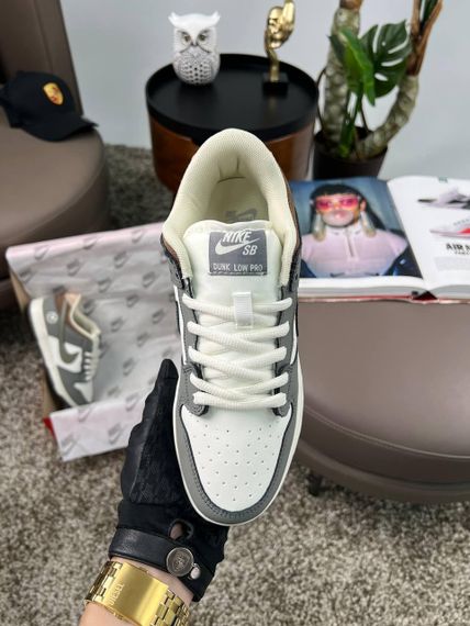 Кросівки SB Dunk Low x Yuto Horigome Grey White Brown , В'єтнам 36 23 | Зображення 9