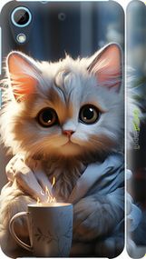 Чохол на HTC Desire 628 Dual Sim Білий кіт "5646m-949-2448"