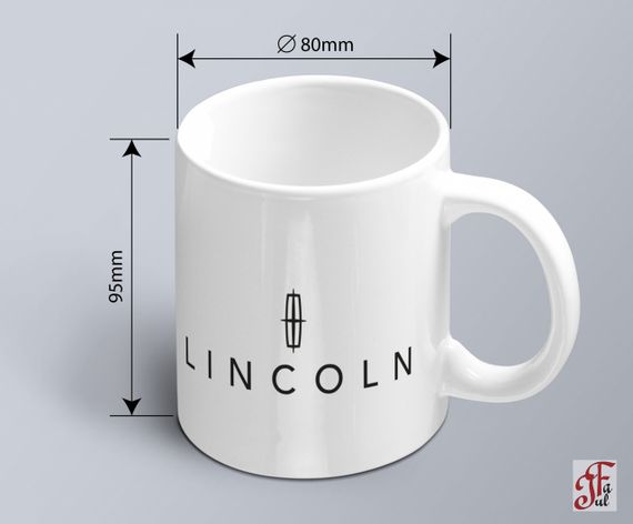 Чашка  з принтом авто логотип Lincoln  (02010102005) | Зображення 1