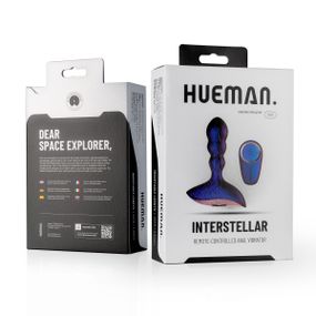 Анальна пробка з вібрацією Hueman Interstellar Remote-Controlled Anal Vibrator, фіолетова