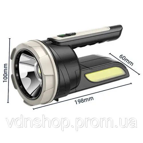 Акумуляторний ліхтар повербанк, Аварійна лампа ліхтар лампа для риболовлі Прожектор для кемпінгу OQ-41 | Зображення 4