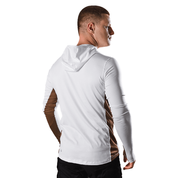 Лонгслів Chiton Air Hood CoolPass SJ Білий (7572), XXL | Зображення 2