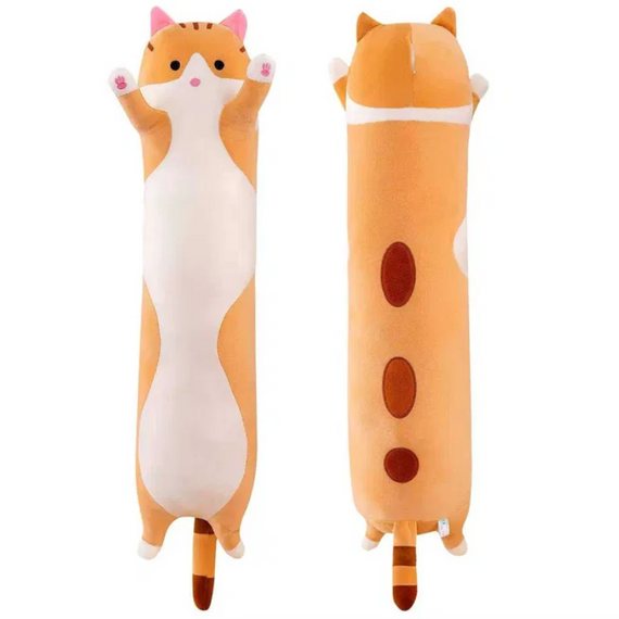 М'яка іграшка подушка кот батон антистрес 70 см, дитяча м'яка іграшка, подушка обіймашка знижка | Зображення 5