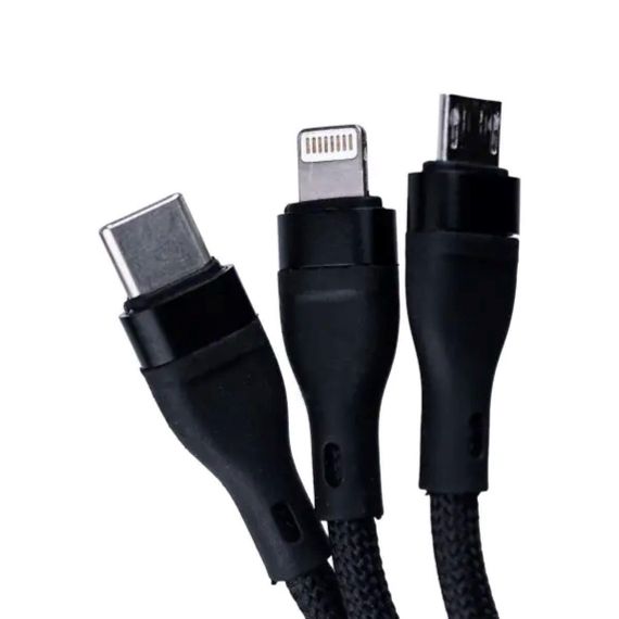 Кабель для зарядки 3-in-1 microUSB/Type-C/Lightning UR521 | Зображення 1