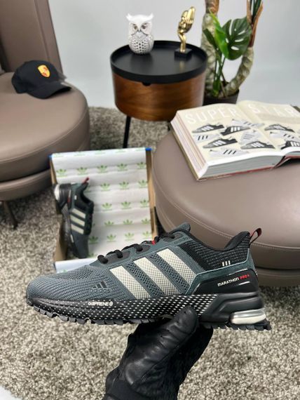 Мужские кроссовки Marathon Pro+ Grey Black текстиль  весна / літо / осінь A3621 43 27.5 см | Зображення 8