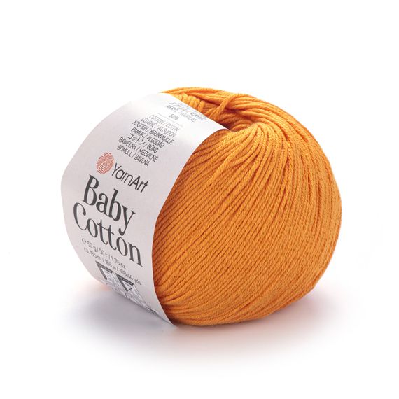 Пряжа YarnArt Baby Cotton No 425 (Ярнарт Бебі Коттон) 50 г / 165 м напівбавовна для дитячих речей та іграшок амігурумі