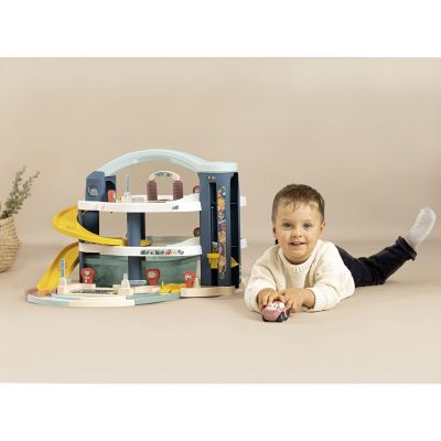 Ігровий набір Smoby Little Великий гараж 3 поверхи, з машинкою та гелікоптер (7600140203) | Зображення 4