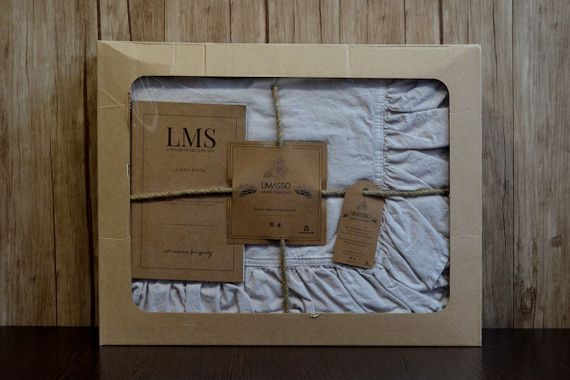 Постельное белье Limasso Stonewashed Exclusive Ranforce 160 х 220 см семейный Natural Krem | Зображення 3