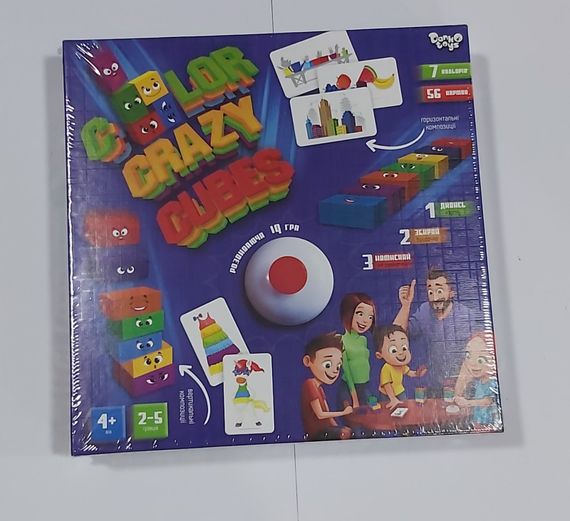 Развивающая настольная игра "Color Crazy Cubes" CCC-02-01U Danko Toys (4823102809540) | Зображення 2