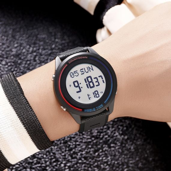 Спортивний чоловічий годинник Skmei 2348BKWT Black-White | Зображення 3