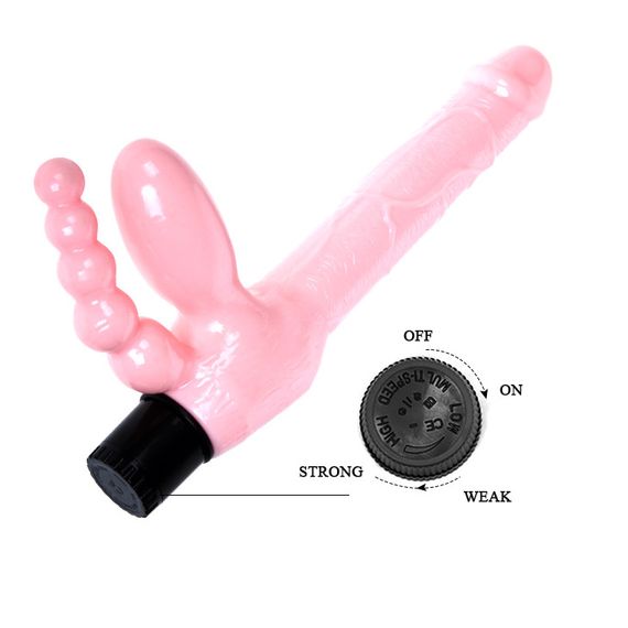 Страпон безремневий анально-вагінальний BI-014084 Sex Aura | Зображення 5