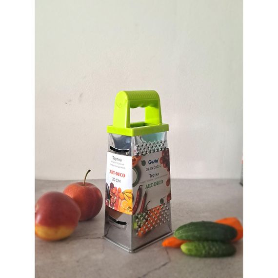 Тертка GT-GR-2003-2 ART-DECO чотиристороння з округлою ручкою 20 см GUSTO | Зображення 3