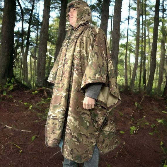 Пончо-дощовик Emily Мультикам водостійкий військовий one size (94262063) | Зображення 1