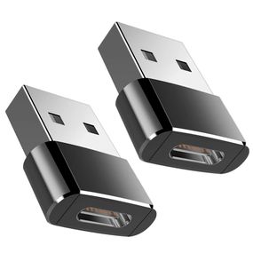 Перехідник USB-C Female на USB-A Male для смартфона Addap UC2A-01, OTG адаптер, 2 шт