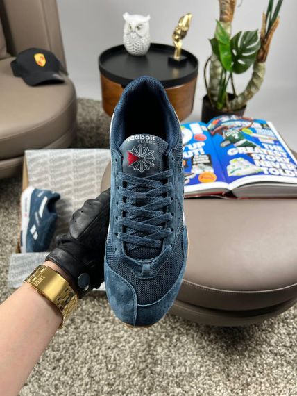 Мужские кроссовки замша  bok Classic LX2200 Navy Whiteвесна / літо / осінь A3652 46 | Зображення 6