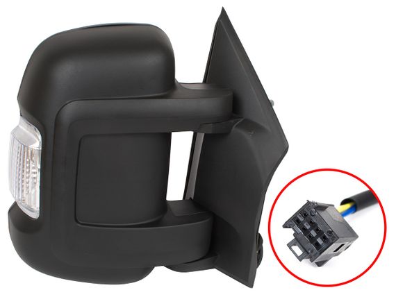 Citroen Jumper (от 2006-) наружное зеркало правое механическое короткое без подогрева, Ситроен Джампер | Зображення 1