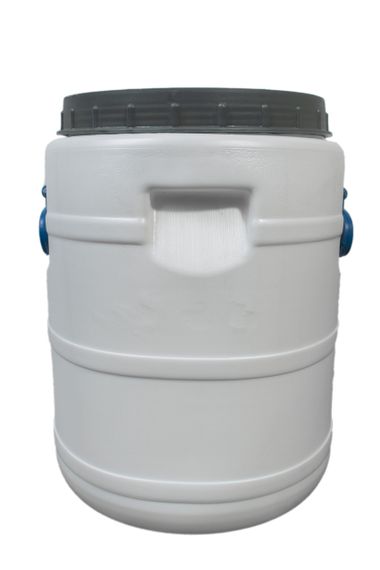 Пластиковая  бочка  30 л пищевая белая бидон  широкая горловина для солений,меда, молока | Зображення 2