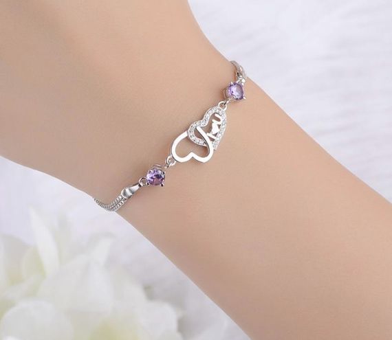Жіночий браслет Primolux Love на руку - Purple | Зображення 2